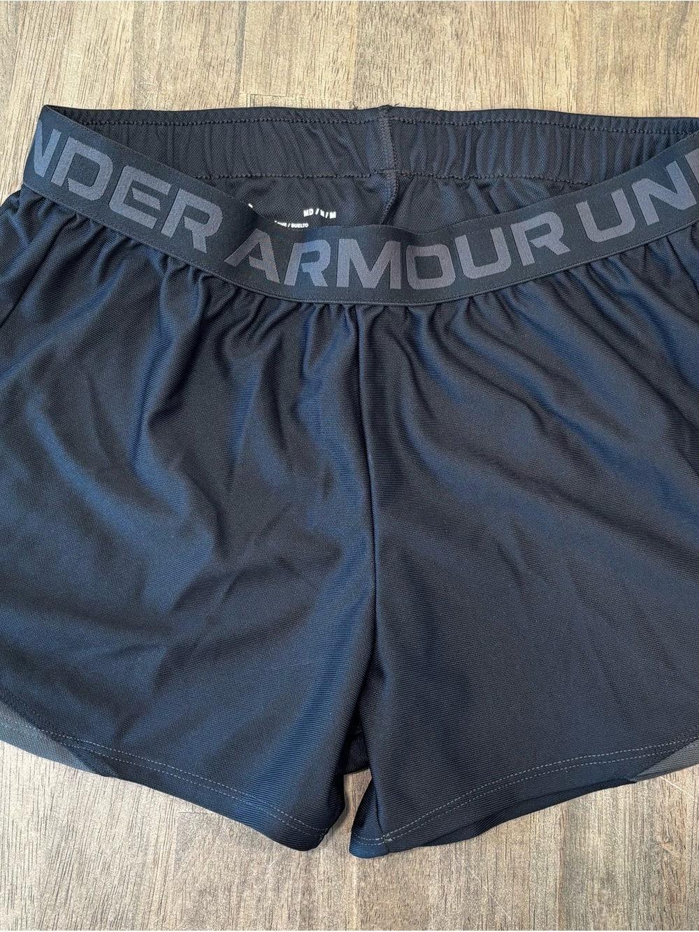 Under Armour Women’s Black Athletic Training Shorts with Branded Waistband